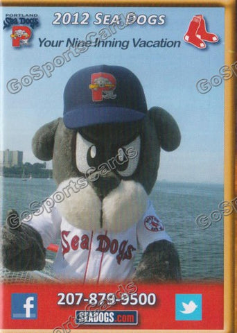 2012 Portland Sea Dogs Pocket Schedule