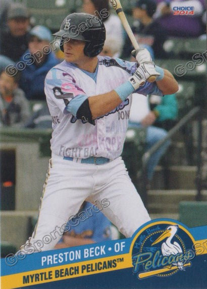 2014 Myrtle Beach Pelicans Preston Beck