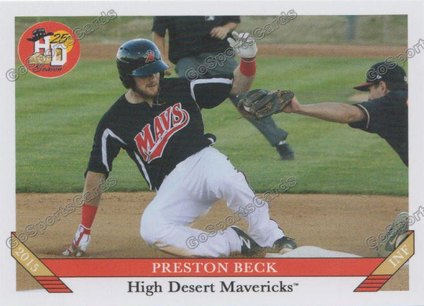 2015 High Desert Mavericks Preston Beck