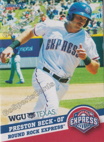 2017 Round Rock Express Preston Beck