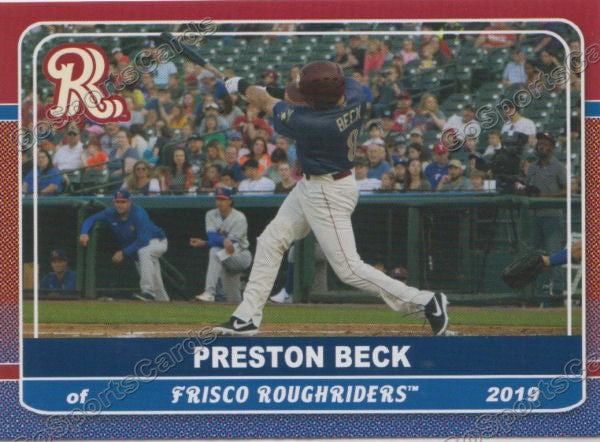 2019 Frisco RoughRiders Preston Beck β Go Sports Cards