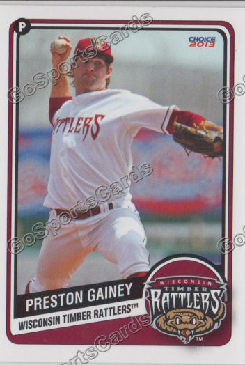 2013 Wisconsin Timber Rattlers Preston Gainey