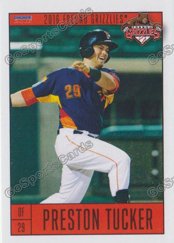 2016 Fresno Grizzlies Preston Tucker