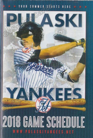 2018 Pulaski Yankees Pocket Schedule