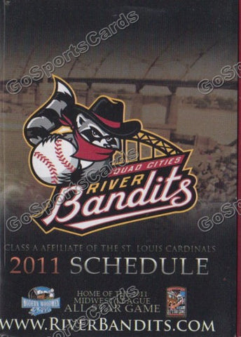 2011 Quad Cities River Bandits Pocket Schedule