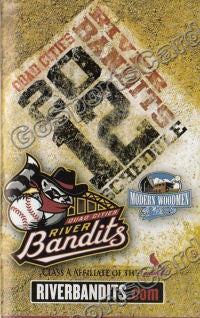 2012 Quad Cities River Bandits Pocket Schedule