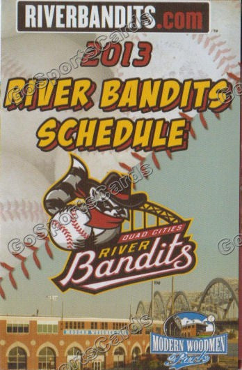 2013 Quad Cities River Bandits Pocket Schedule