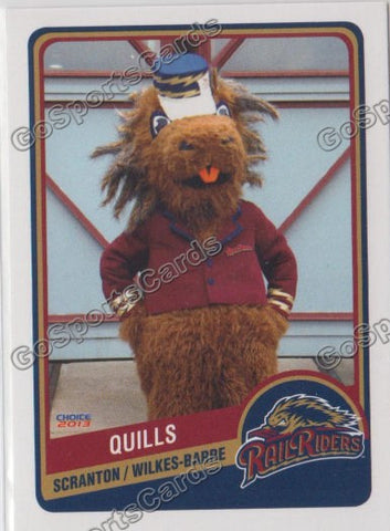 2013 Scranton Wilkes Barre RailRiders Quills