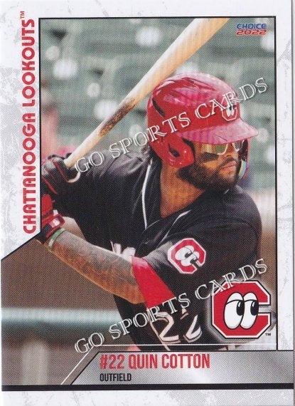 2022 Chattanooga Lookouts Quin Cotton