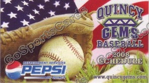 2008 Quincy Gems Pocket Schedule