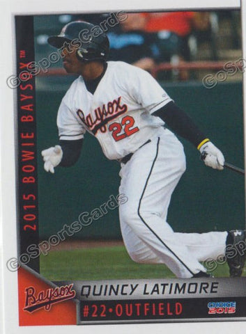 2015 Bowie Baysox Quincy Latimore