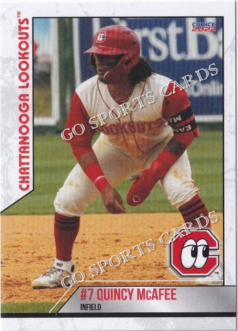 2022 Chattanooga Lookouts Quincy McAfee