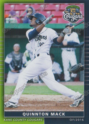 2016 Kane County Cougars Quinnton Mack