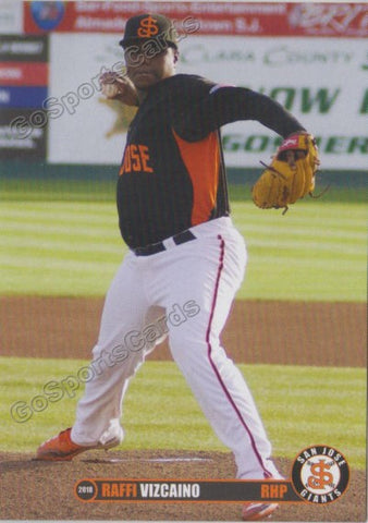 2018 San Jose Giants Raffi Vizcaino