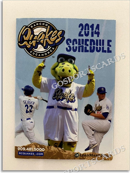 2014 Rancho Cucamonga Quakes Pocket Schedule