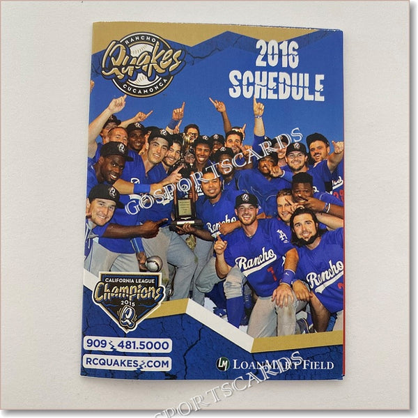 2016 Rancho Cucumonga Quakes Pocket Schedule
