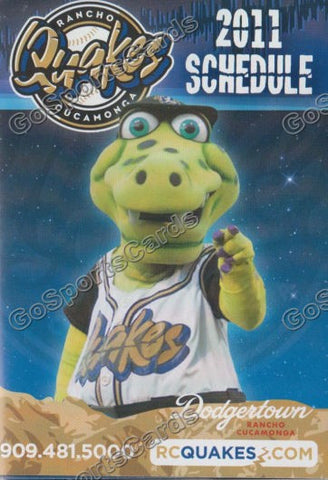 2011 Rancho Cucamonga Quakes Pocket Schedule