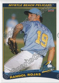 2012 Myrtle Beach Pelicans Randol Rojas