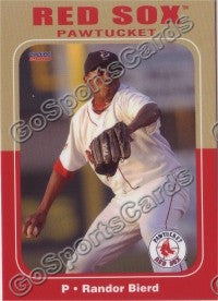 2010 Pawtucket Red Sox Randor Bierd
