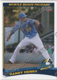 2012 Myrtle Beach Pelicans Randy Henry