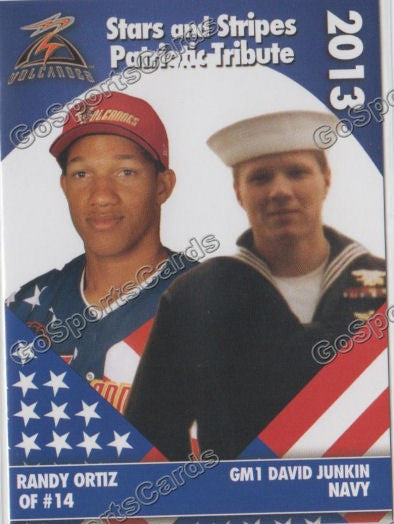 2013 Salem Keizer Volcanoes Stars and Stripes SGA Randy Ortiz