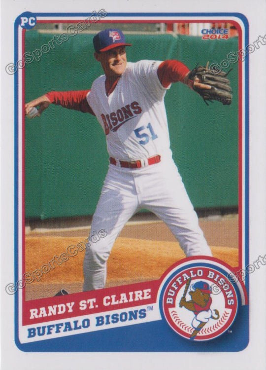 2014 Buffalo Bisons Randy St Claire Go Sports Cards