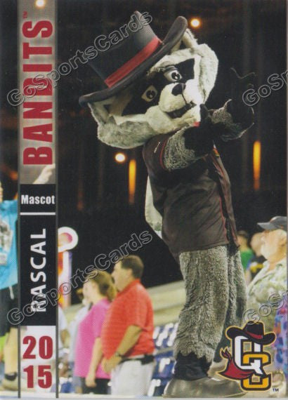 2015 Quad Cities River Bandits Rascal Mascot