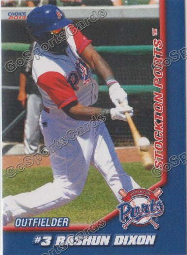 2013 Stockton Ports Rashun Dixon Corrected