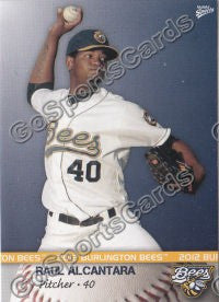 2012 Burlington Bees Raul Alcantara
