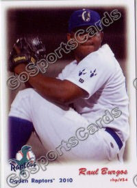 2010 Ogden Raptors Raul Burgos