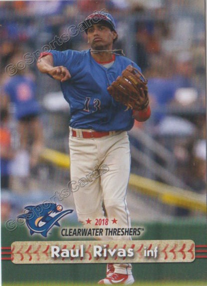 2018 Clearwater Threshers Raul Rivas