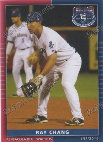 2016 Pensacola Blue Wahoos Ray Chang