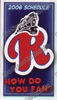 2006 Reading Phillies Pocket Schedule