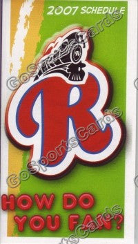 2007 Reading Phillies Pocket Schedule