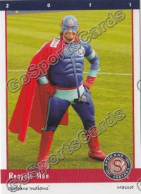2011 Spokane Indians Recycle Man Mascot