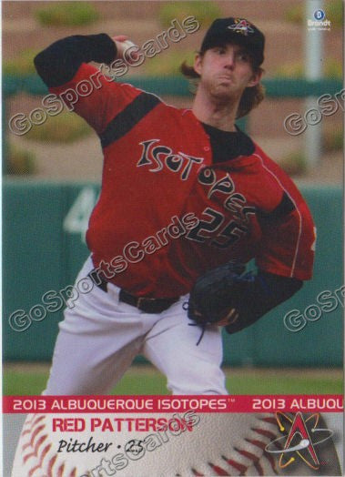 2013 Albuquerque Isotopes Red Patterson