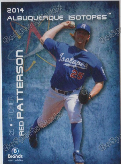 2014 Albuquerque Isotopes Red Patterson