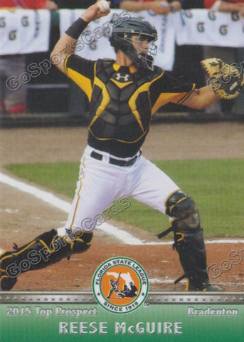 2015 Florida State League Top Prospect Reese McGuire