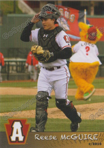 2016 Altoona Curve Reese McGuire