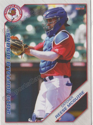 2019 Buffalo Bisons Reese McGuire