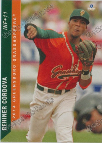 2014 Greensboro Grasshoppers Rehiner Cordova