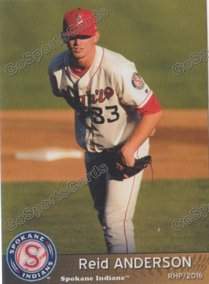 2016 Spokane Indians Reid Anderson