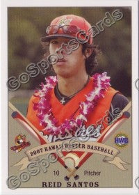2007 West Oahu CaneFires Hawaii League REID SANTOS
