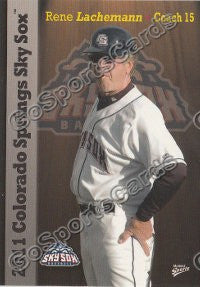 2011 Colorado Springs Sky Sox Rene Lachemann