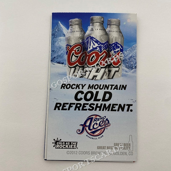 2013 Reno Aces Pocket Schedule