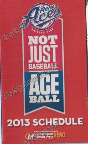 2013 Reno Aces Pocket Schedule