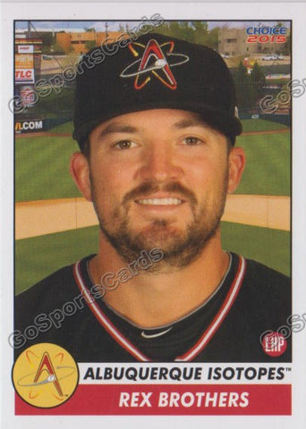 2015 Albuquerque Isotopes Rex Brothers