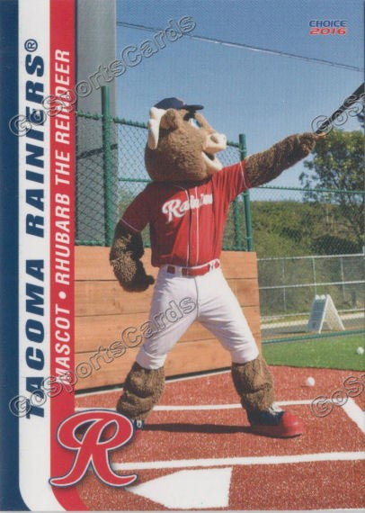 2016 Tacoma Rainiers Rhubarb Mascot