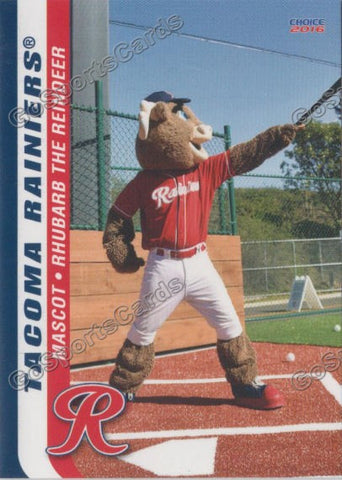 2016 Tacoma Rainiers Rhubarb Mascot
