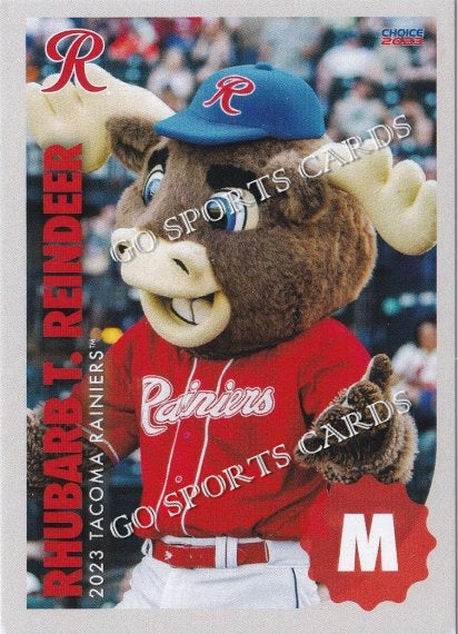 2023 Tacoma Rainiers Rhubarb T Reindeer